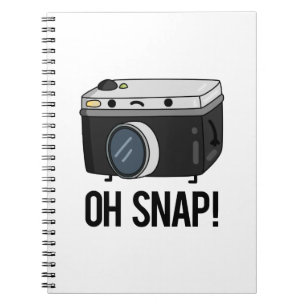 Carnet Oh Snap Appareil Photo Drôle de jeu de mots 