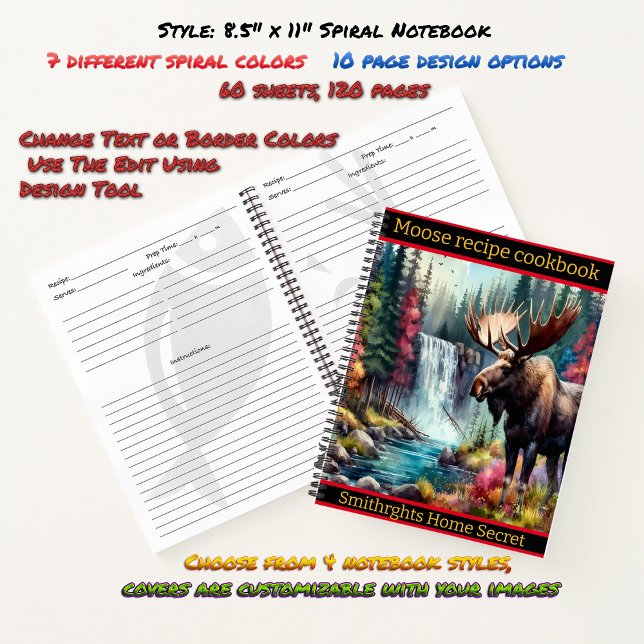 Carnet Oie majestueuse au bord d'une cascade en automne (Créateur téléchargé)