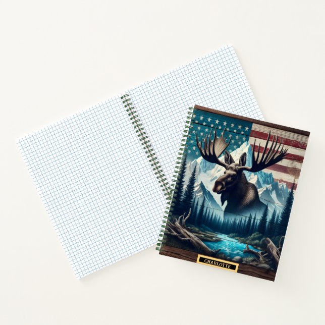 Carnet Oie majestueuse dans un cadre alpin serein (Intérieur)