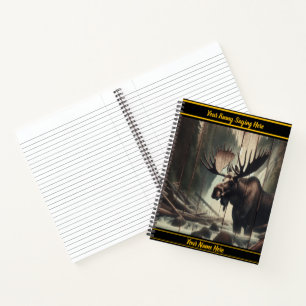 Carnet Oie par un ruisseau forestier calme