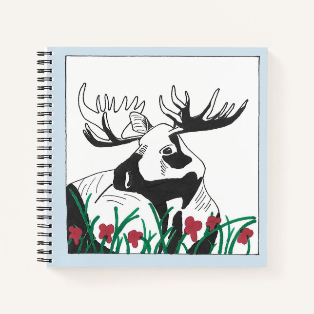Carnet Oie Rustique Fleur sauvage Artistique (Devant)