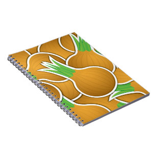 Carnet Oignons marron funky