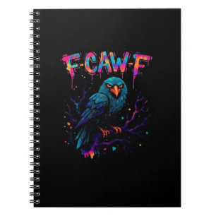 Carnet Oiseau drôle corbeau corneille pun blague dicton