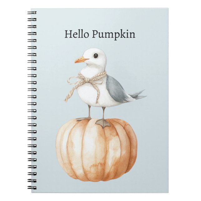 Carnet Oiseau sur citrouille (Devant)