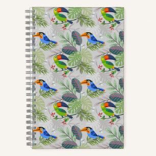 Carnet Oiseau Toucan mignon, Motif de tous les jours, Aqu
