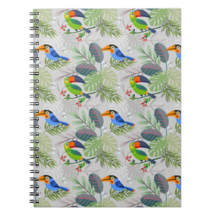 Carnet Oiseau Toucan mignon, Motif de tous les jours, Aqu