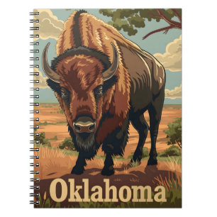Carnet Oklahoma Bison Vintage
