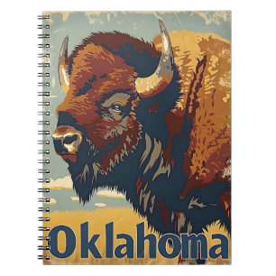 Carnet Oklahoma Bison Vintage