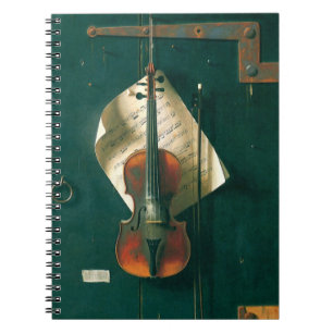 Carnet Old Violin Still Life by William Michael Harnett