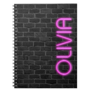 Carnet OLIVIA En Lumière Néon ROSE