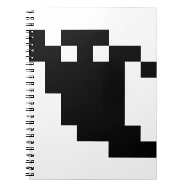 Carnet Ombre fantôme de 8 bits Pixel (Devant)