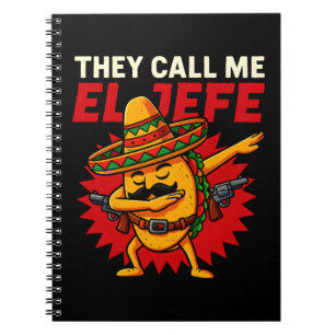 Carnet On M'Appelle El Jefe Taco Funny Boss Cinco De Mayo