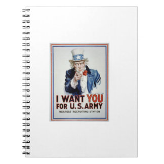 Carnet Oncle Sam Je Veux Vous Pour Nous Poster vintage De