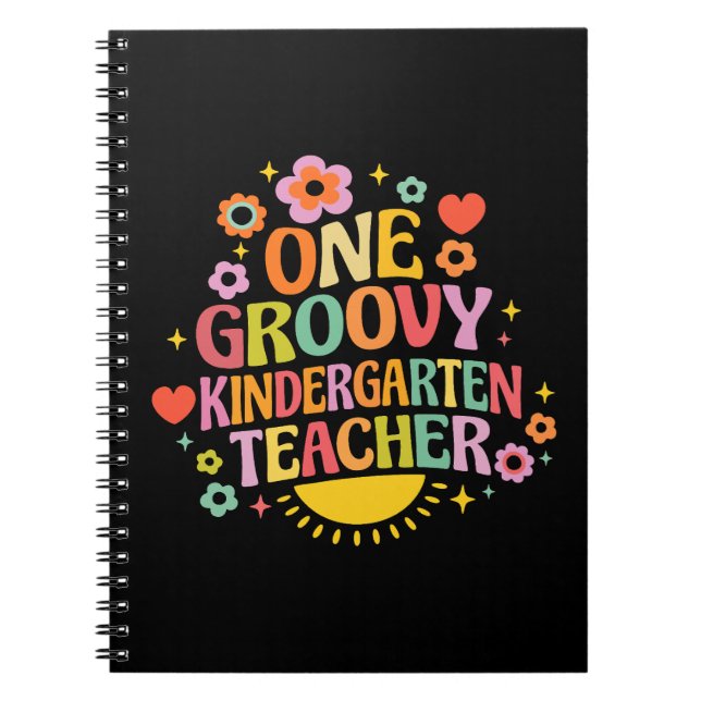 Carnet One groovy kindergarten teacher (Devant)