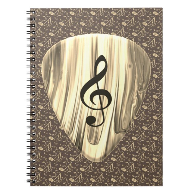 Carnet Onglet de guitare de notes musicales personnalisée (Devant)