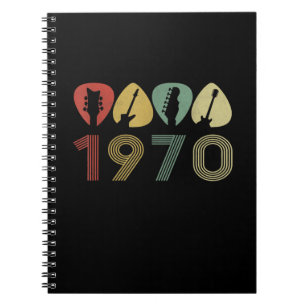 Carnet Onglet de guitare guitariste 1970 Anniversaire gui