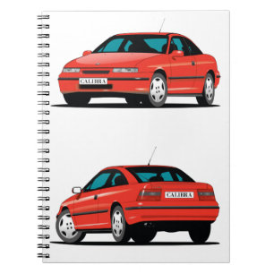 Carnet Opel Calibra rouge