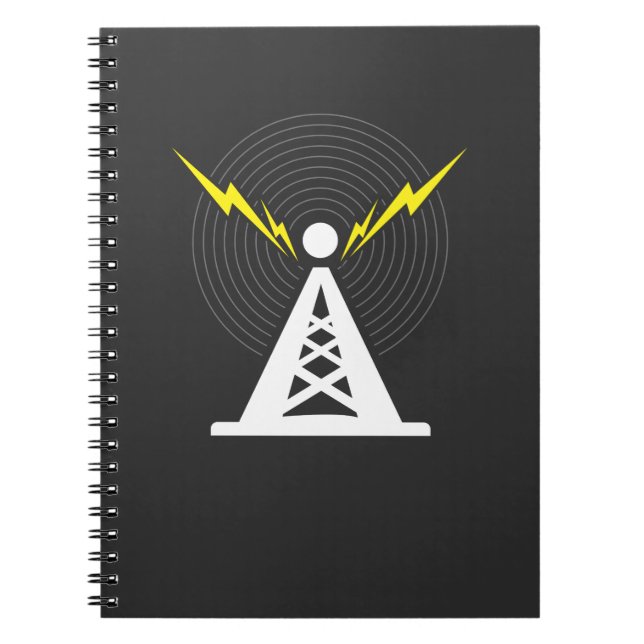 Carnet Opérateur de radio Tower Antenna Ham (Devant)