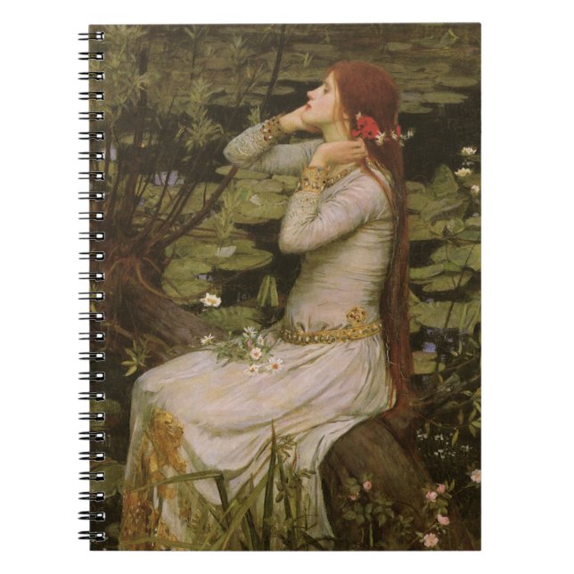 Carnet Ophélie par l'étang par John William Waterhouse (Devant)