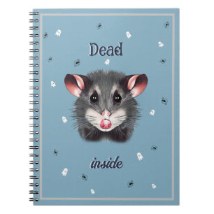 Carnet Opossum mort dans les fantômes et les crânes