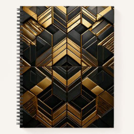 Carnet Or noir Retro