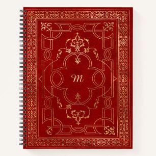 Carnet Or rouge Vintage or orange