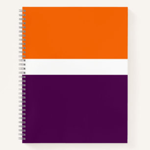 Carnet Orange blanc violet couleur pâle Conception des bl
