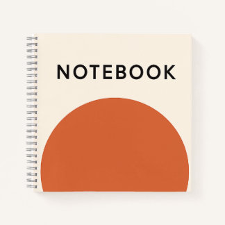 Carnet orange minimaliste