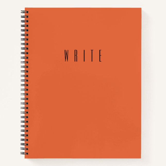 Carnet Orange Write (Devant)