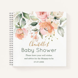 Carnet Ordinateur portable à spirale à Baby shower feuill