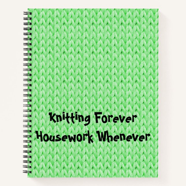 Carnet Ordinateur portable à spirale texturée verte (Devant)