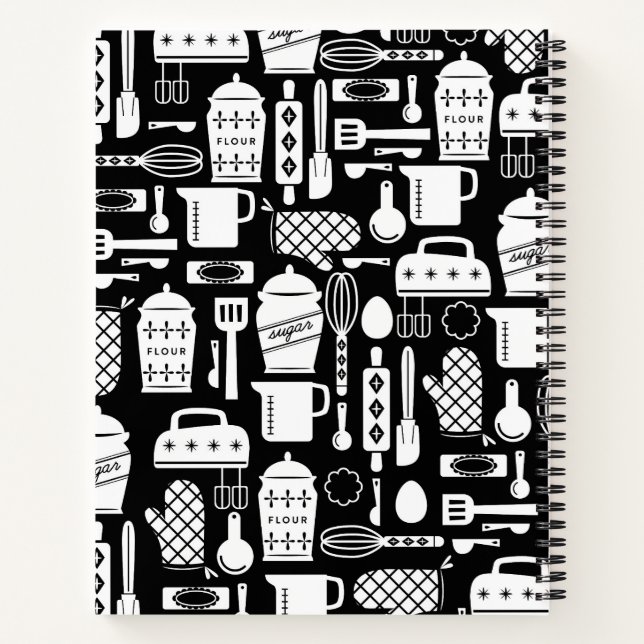 Carnet Ordinateur portable à thème de boulangerie (Dos)