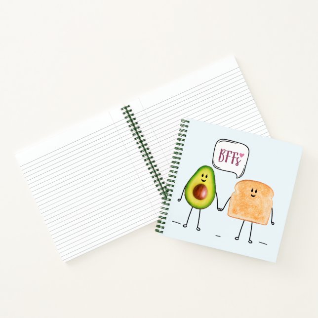 Carnet Ordinateur portable Avocado Toast (Intérieur)