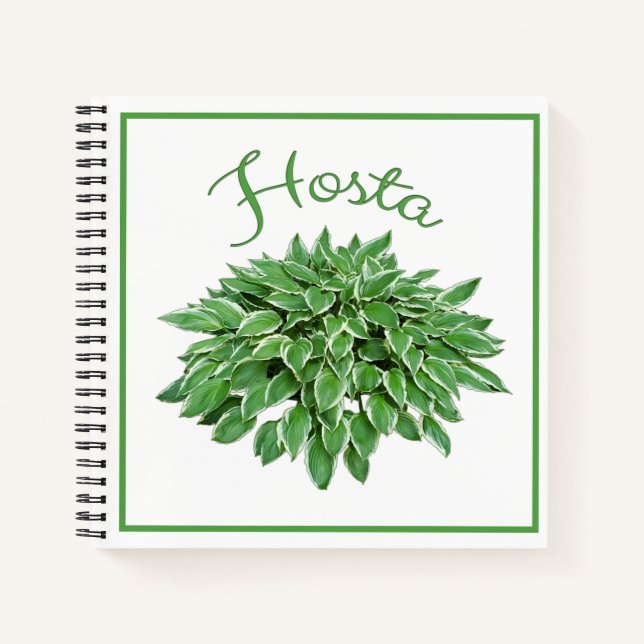 Carnet Ordinateur portable Carré Spiral Hosta Design (Devant)