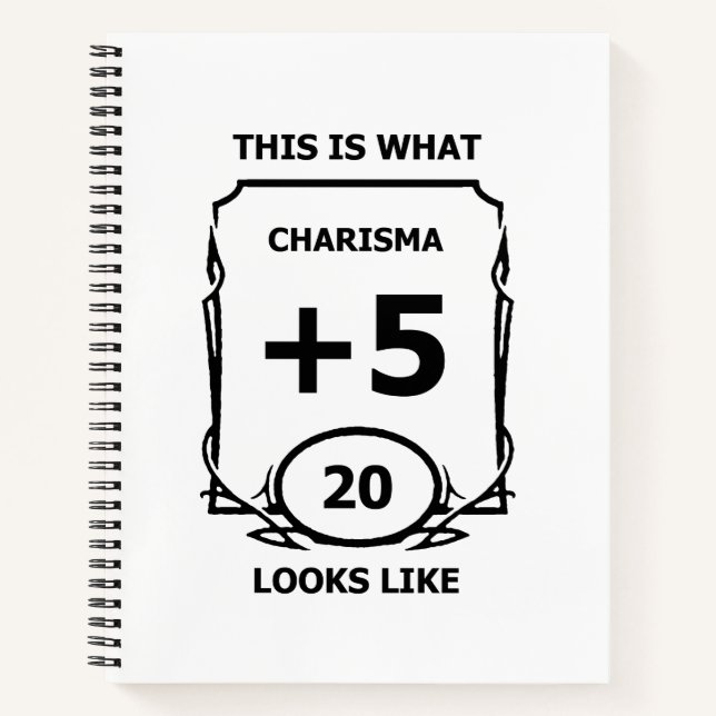 Carnet Ordinateur portable Charisma Dungeons and Dragons (Devant)