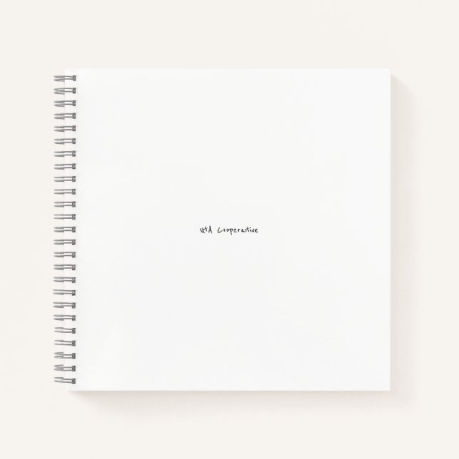 Carnet Ordinateur portable coopérative UtA (Devant)