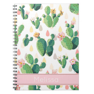 Carnet Ordinateur portable d'impression Cactus personnali