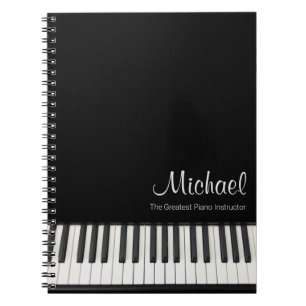 Carnet Ordinateur portable d'instructeur de piano le plus