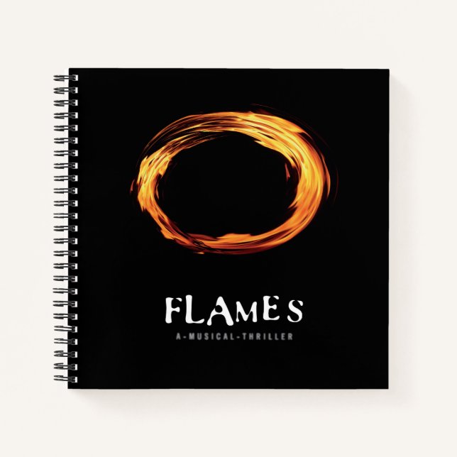 Carnet Ordinateur portable FLAMES (Devant)
