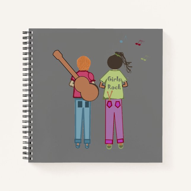 Carnet Ordinateur portable Girls Rock (Devant)
