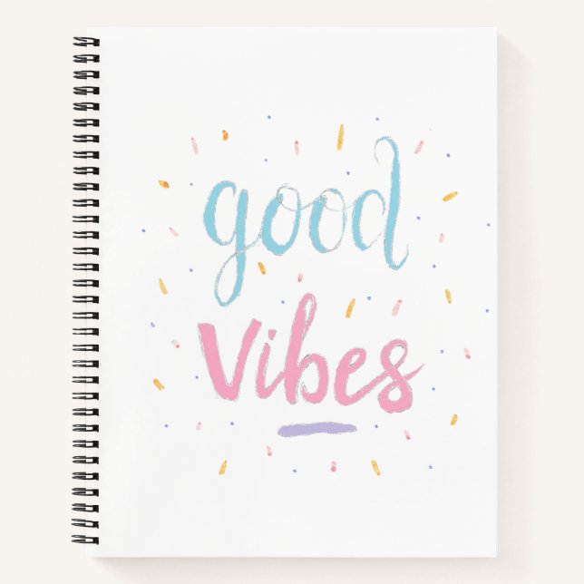 Carnet Ordinateur portable "Good Vibes" (Devant)