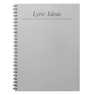 Carnet Ordinateur portable Idées Lyriques Grises Personn