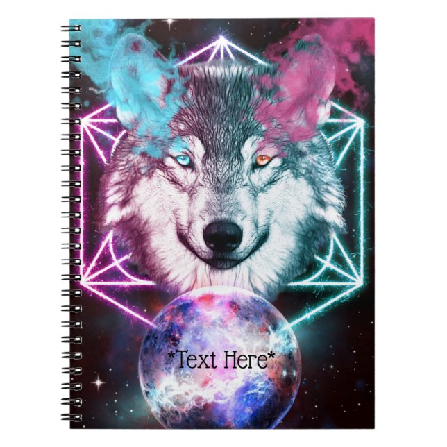 Carnet Ordinateur portable Imaginaire Wolf Spiral (Devant)