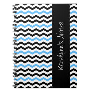 Carnet Ordinateur portable moderne Chevron Spiron Black a