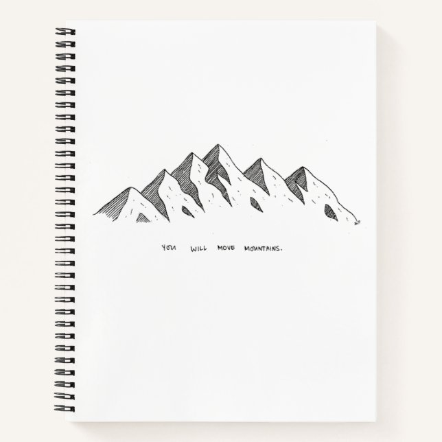 Carnet Ordinateur portable Mountain (Devant)