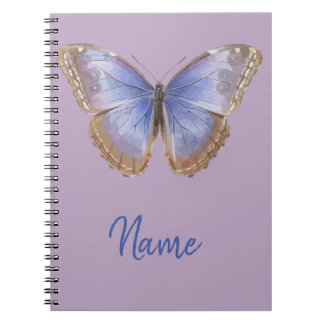 Carnet Ordinateur portable papillon pourpre