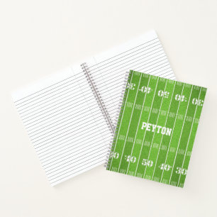 Carnet Ordinateur portable personnalisé du terrain de fo
