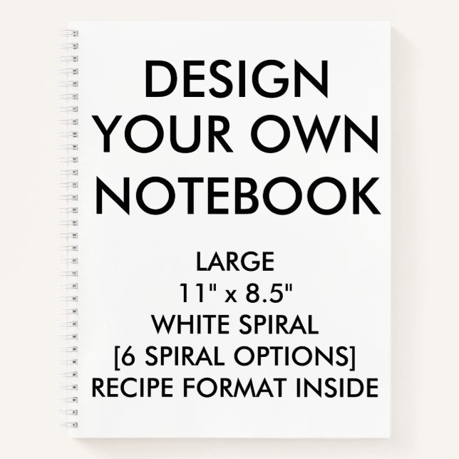 Carnet Ordinateur portable RECEPE personnalisé (Devant)