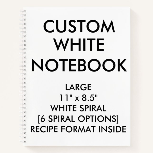 Carnet Ordinateur portable RECEPE personnalisé (Devant)