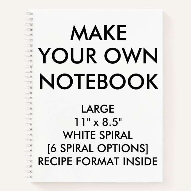 Carnet Ordinateur portable RECEPE personnalisé (Devant)